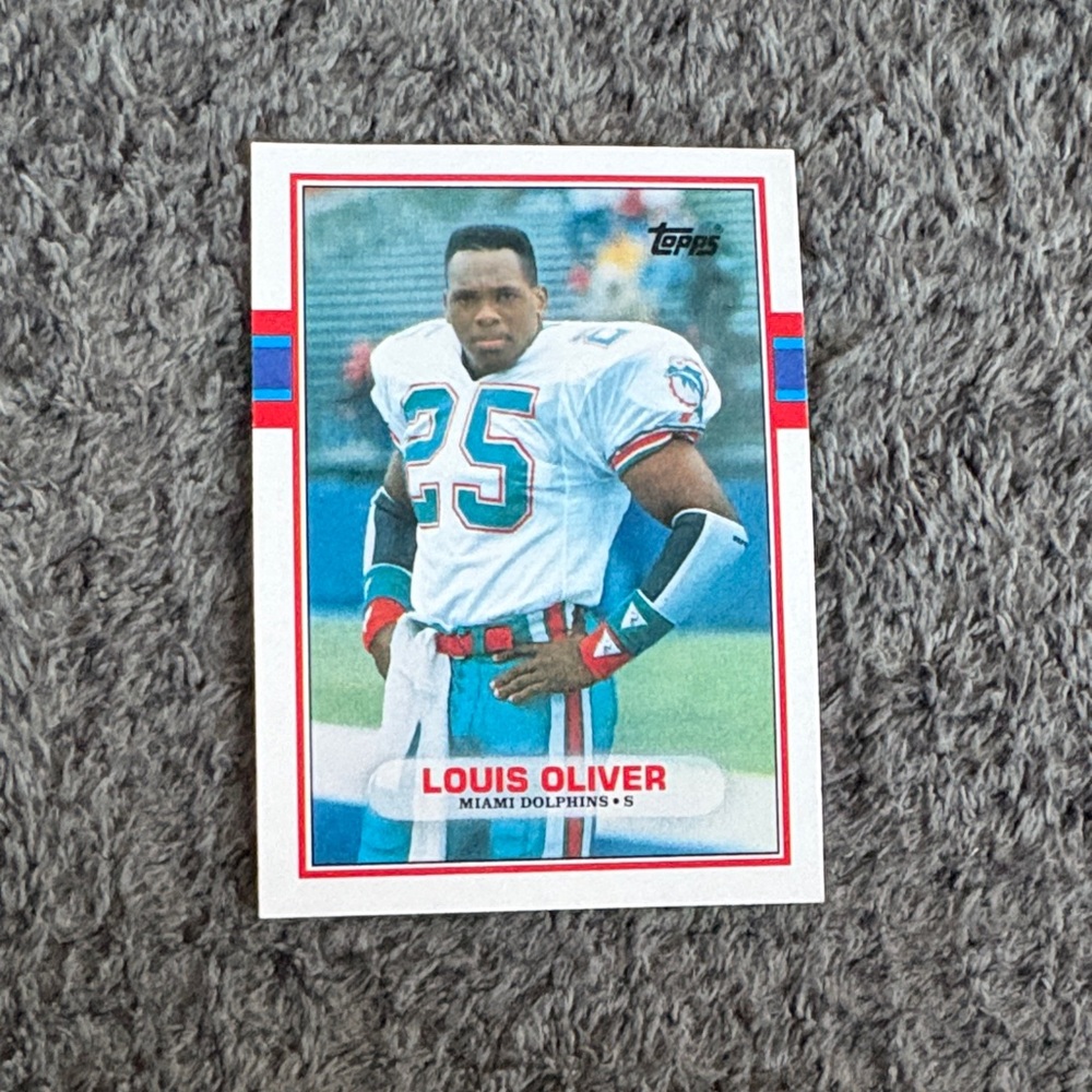 Topps Miami Dolphins Louis Oliver Football Card